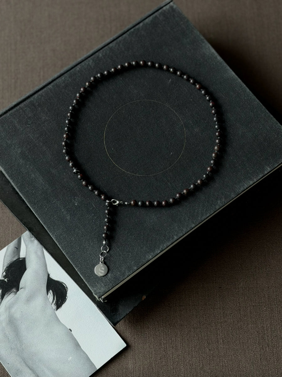 BLOODSTONE MALA NECKLACE