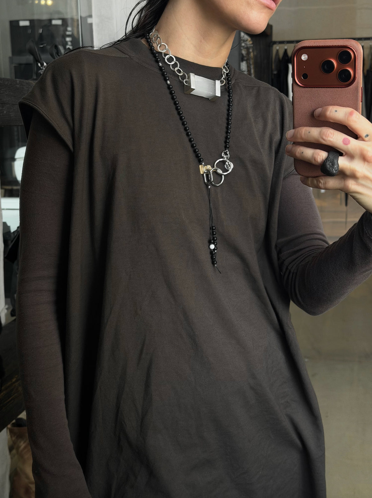 BLACK AGATE PROTECTION MALA — view 6