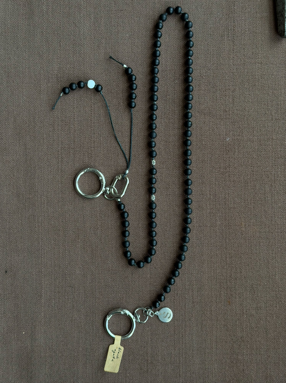 BLACK AGATE PROTECTION MALA — view 7