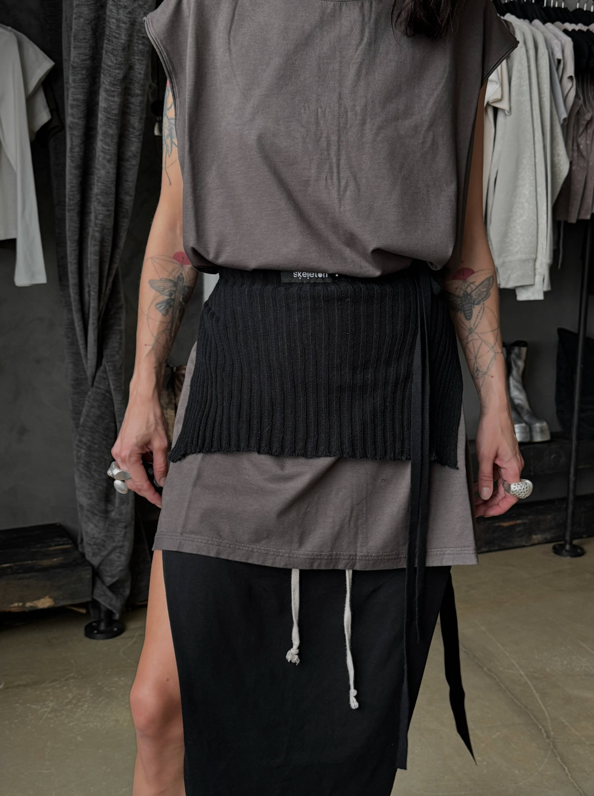 COTTON APRON  BLACK (mini) — view 7