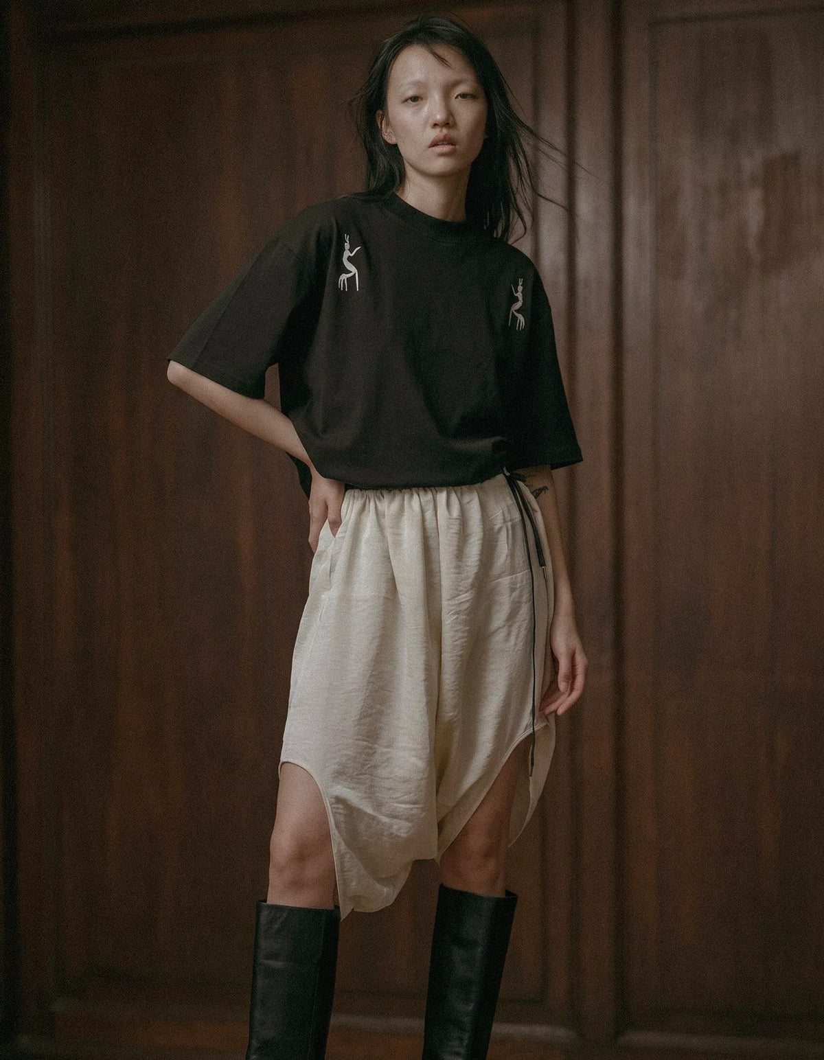 BAMBOO DROP CROTCH PANTS