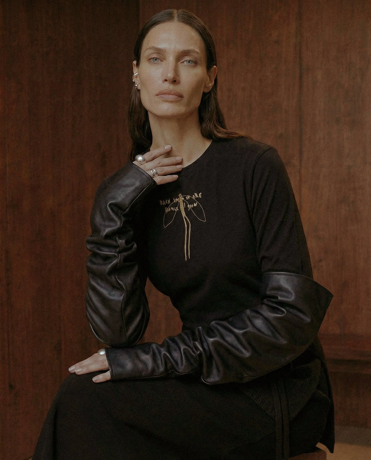 SECOND SKIN LONGSLEEVE BLACK ÄÜṚЇЁḶ — view 2