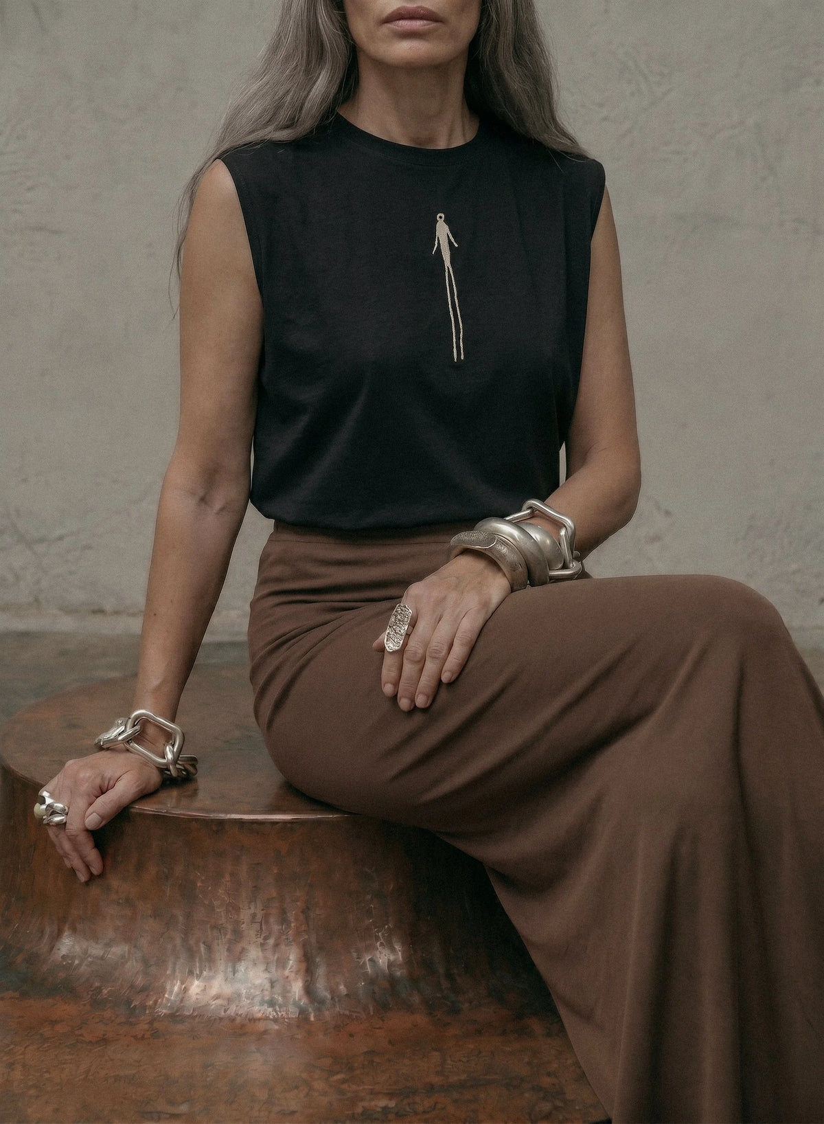 SLEEVELESS BLACK ÄÜṚЇ — view 5